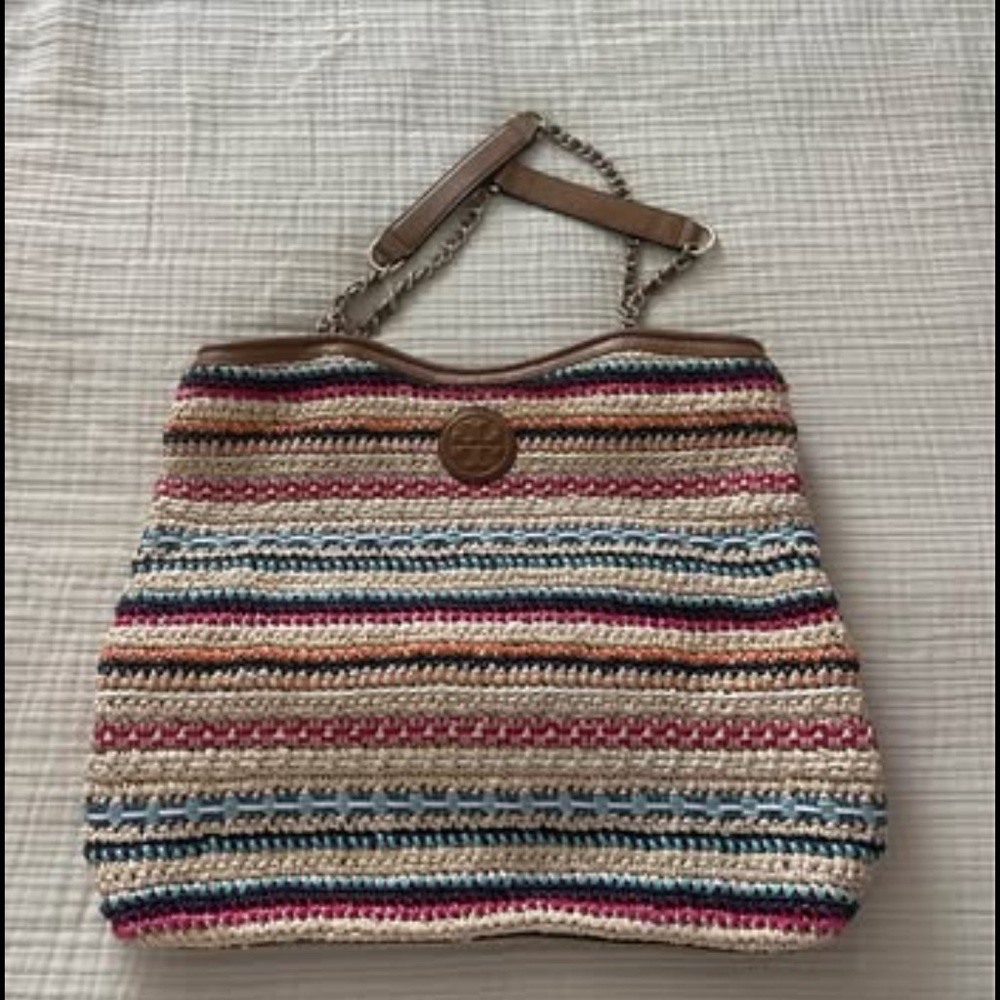 Striped Multicolor Tory Burch Purse